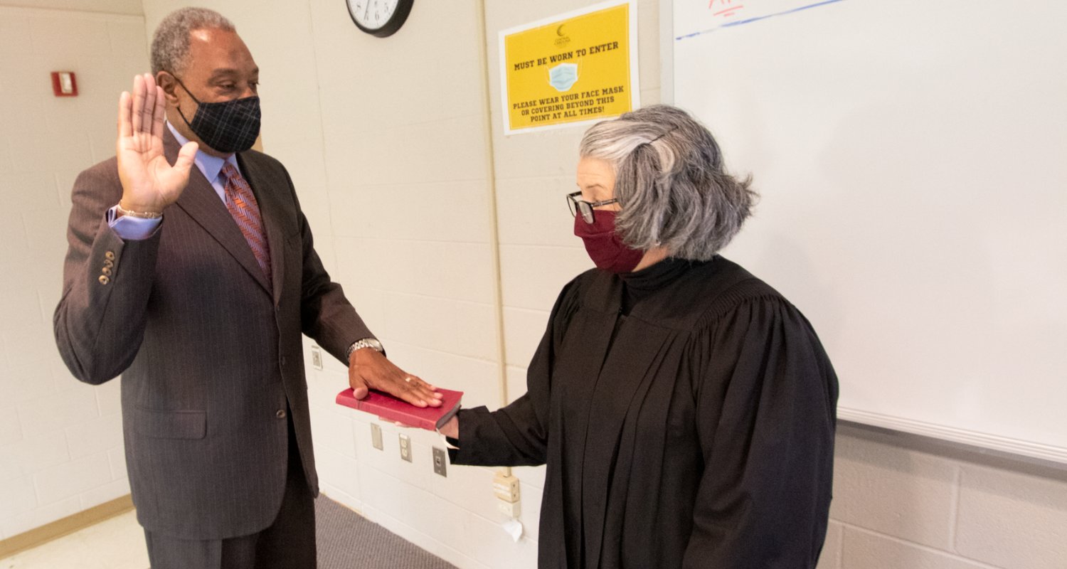 Dr. Randy L. Bridges was sworn in Jan. 11 as interim superintendent of Chatham County Schools. He replaces Dr. Derrick D. Jordan, who accepted a position with the N.C. Department of Public Instruction, and will serve in the position until a permanent superintendent begins — likely through June.
